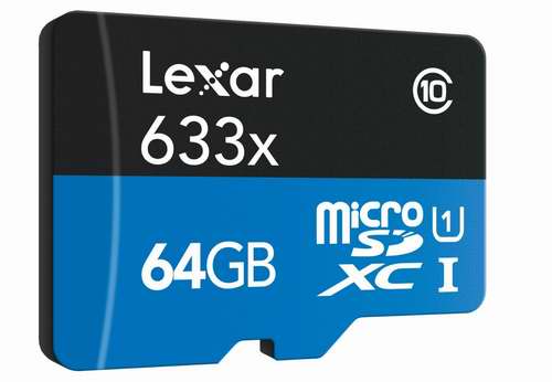  Amazon精选9款 Lexar microSDHC 储存卡3.3折起限时特卖！