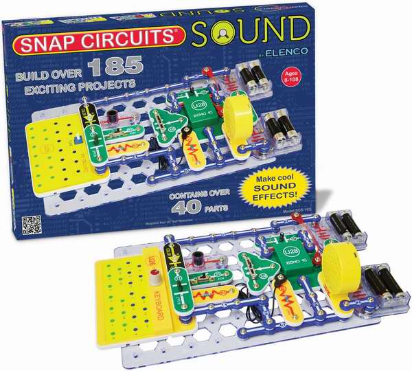  Elenco Snap Circuits 声音电路DIY拼接玩具套装6折 60.32元限量特卖并包邮！