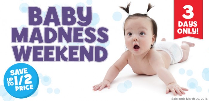  Babies R Us 72小时疯狂特卖，大量婴幼儿产品及玩具5折起限时抢购！