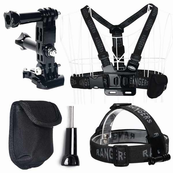  Rangers Head Strap Chest Strap Mount GoPro摄像机支架套装1.6折 11.99元清仓！