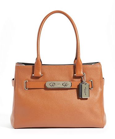  COACH Swagger Carryall 女士手提包318.5元，原价455元，包邮