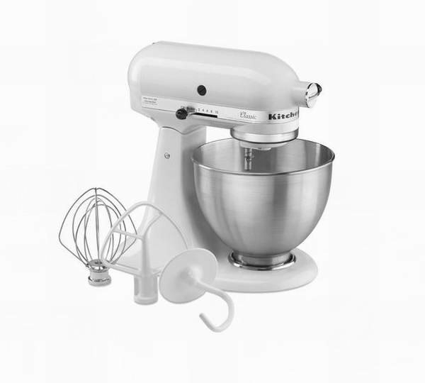  KitchenAid Classic Series Tilt-Head 4.5夸脱 经典立式多功能搅拌厨师机4.2折 189.99元限时特卖并包邮！