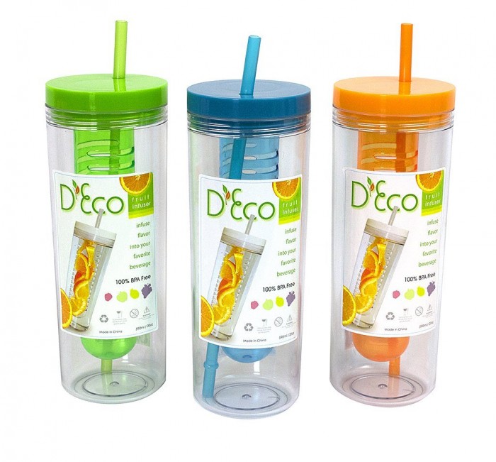  Deco 20盎司橙色/蓝色/绿色生态水杯套装 18.99元特卖，原价34.99元，限量销售