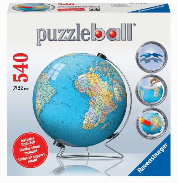  RAVENSBURGER 3D地球仪拼图玩具24.75元限时特卖！