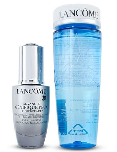  亮大眼眸更年轻！Lancôme 兰蔻 20ml升级版冰钻活肤亮眼肌底液、50ml BI-FACIL清滢双效眼部卸妆水套装84元限时特卖并包邮！