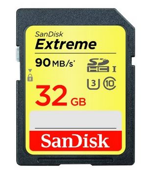  SanDisk Extreme 32GB U3/UHS-I SDXC 4K 极速储存卡 21.99元特卖，Staples同款特价 37.24元！