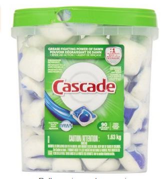  Cascade  洗碗机自动餐具洗涤剂 90块 15.67元，原价 19.99元