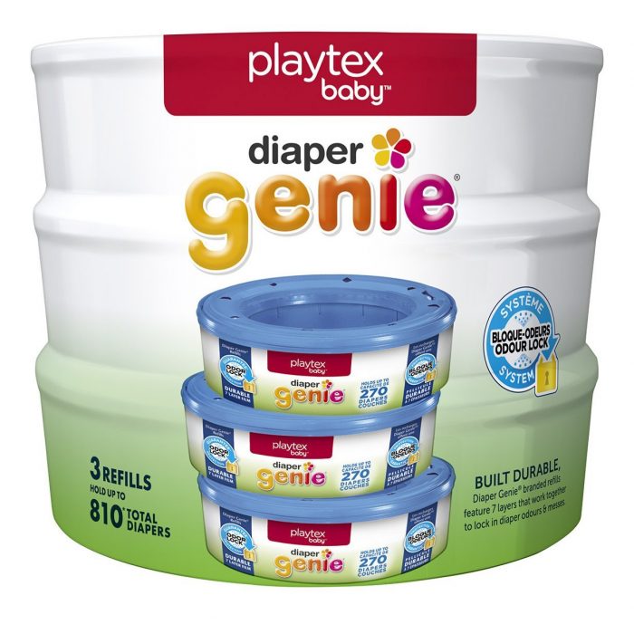  历史最低价！Playtex Diaper Genie 3盒装尿布桶垃圾袋替换芯 17.99元特卖，原价 24.99元