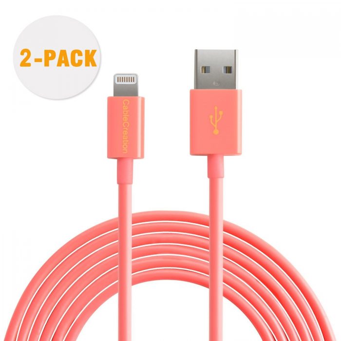  苹果MFI认证，CableCreation (2 PACK) USB 数据线 10.19元限量销售，原价 19.99元