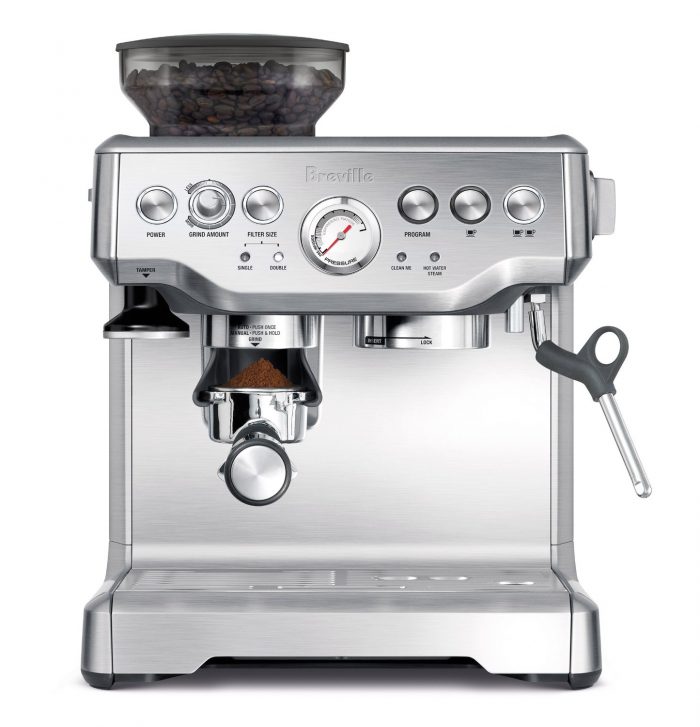  Breville 铂富 BES870XL 意式浓缩带磨豆功能一体式咖啡机 479.99元特卖，原价 799.99元，包邮