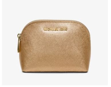  今日降价单品！Michael Kors Cindy 女士金属色贝壳手拿包3.7折 29.25元限时特卖并包邮！