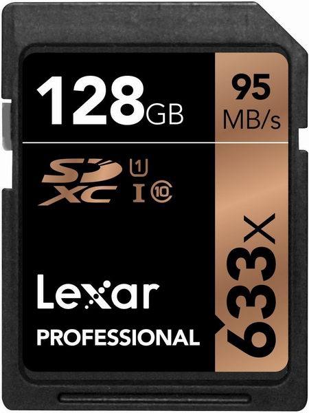  历史最低价！Lexar 雷克沙 Professional 633x SDHC/SDXC UHS-I 128GB 存储卡4折 51.99元限时特卖并包邮！