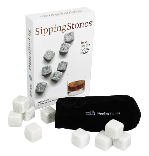  Sipping Stones 威士忌酒纯天然冰镇石/冰石9件套 9.95元限量特卖，原价 24.99元