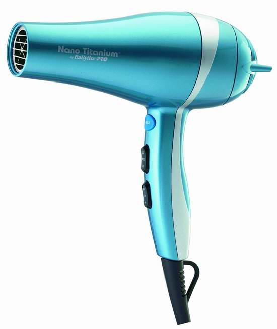  历史最低价！Babyliss Pro BABNT5548 2000瓦纳米钛+负离子专业电吹风5.8折 64.27元限时特卖并包邮！