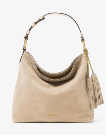  Michael Kors Elyse 女士大号仿麂皮单肩包 160.5元特卖，原价 428元，包邮