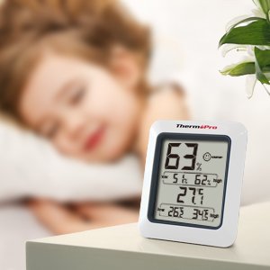  呵护全家健康！ThermoPro TP50 监控室内温湿度计 13.59元限量特卖，原价 15.99元