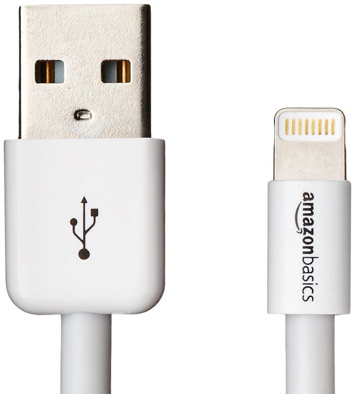  苹果认证！AmazonBasics  Lightning to USB 数据线 9.99元，原价 13.26元