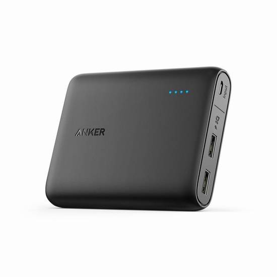  历史新低！Anker PowerCore 10400mAh 超便携移动电源/充电宝4.3折 25.99元限时特卖并包邮！