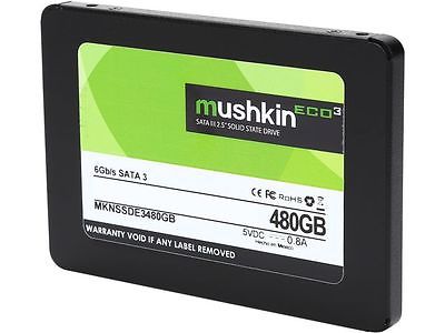  Mushkin Enhanced ECO3 SATA III TLC 480GB 2.5英寸固态硬盘4.9折 112.43元限时特卖并包邮！今晚10点截止！