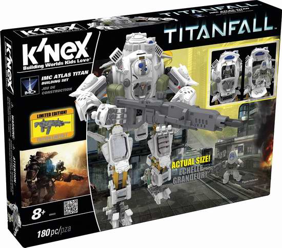  K'NEX Titanfall 阿特拉斯巨人积木组3.3折 13.16元限时清仓！