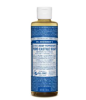  Dr. Bronner's  8盎司有机薄荷皂液 8.97加元，原价 16加元