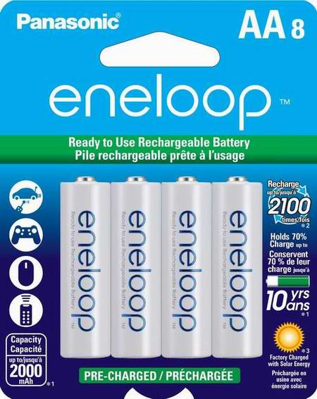  精选9款 Panasonic Eneloop 低自放镍氢充电电池限时特卖！