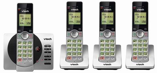  VTech 伟易达 DECT 6.0 CS6929-4 无绳电话系统 79.99加元限时特卖并包邮！