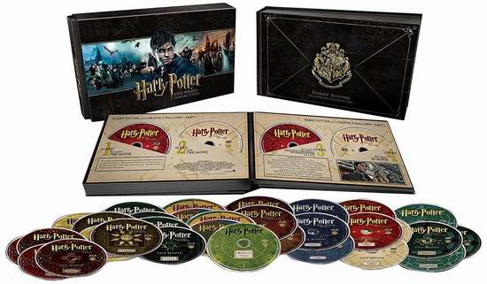  Harry Potter Hogwarts 哈利波特 霍格沃茨 毕业纪念珍藏版（蓝光+DVD+UltraViolet）3.1折 89.99元特卖