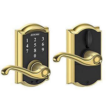  Schlage 西勒奇  FE695 CAM 605 FLA 电子密码门锁 91.01元限量特卖，原价 189元，包邮