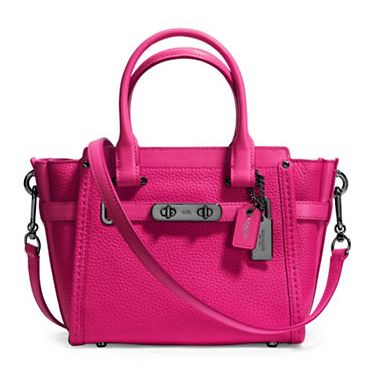  COACH Swagger 21 女款手提包186.54- 214.49元（4色可选），原价 410-440元