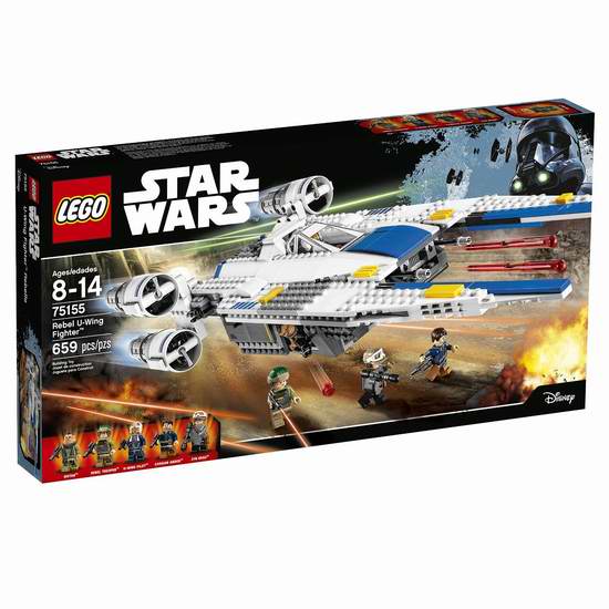  LEGO 乐高 75155 星战系列 反抗军U翼战机 55.98加元（99.99加元），会员专享！