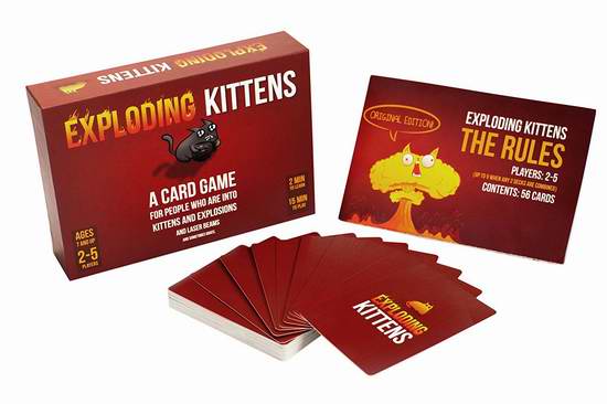  金盒头条：史低价！精选18款 Exploding Kittens 爆炸猫、国际象棋等棋牌游戏4.2折起限时特卖！