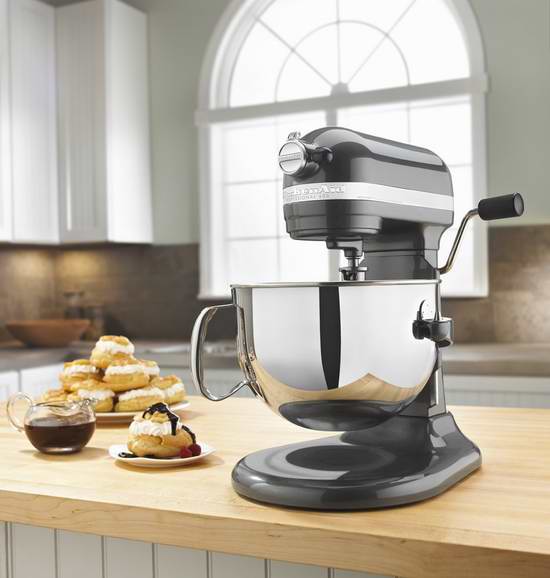  历史新低！KitchenAid 专业600系列 KP26M1XPM 6夸脱1马力超大功率 立式多功能搅拌厨师机5折 372.77元限量抢购并包邮！