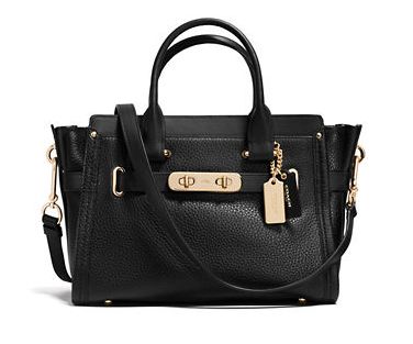  COACH Swagger 女士时尚真皮单肩/手提包 293.99-317.99加元限时特卖并包邮！两色可选！