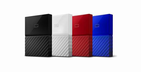  历史新低！Western Digital 西数 My Passport 1TB 便携式移动硬盘 69.99元限时特卖并包邮！6色可选！