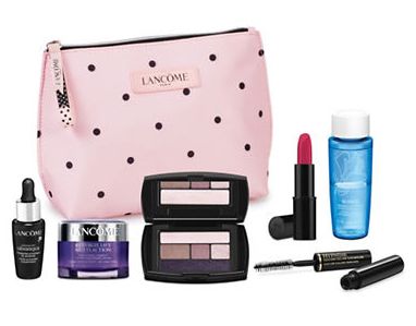  Lancôme 兰蔻 美妆护肤产品超值装火热销售，满50元送价值155元兰蔻7件套大礼包！满125元额外再送价值220元超级大礼包！