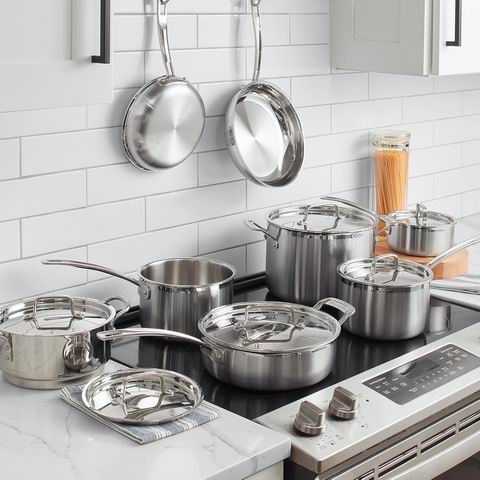  黑五价！Cuisinart 美康雅 MCP-12N MultiClad Pro 不锈钢锅具12件套 239.99加元（原价 899.99加元）