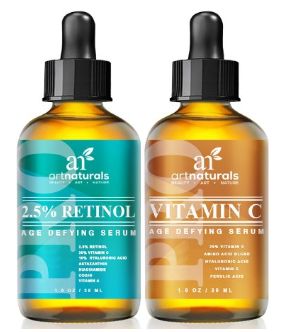  ArtNaturals 维他命C+维他命A3合1抗氧化精华液套装 19.95元特卖！