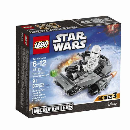  Lego 乐高 75126 星球大战系列 雪地飞车积木套装（91pcs）6.2折 8加元限时特卖！