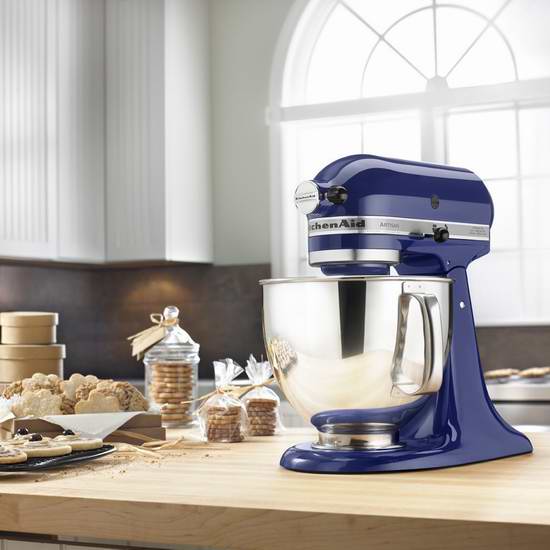  KitchenAid 厨宝 KSM150PSBU Artisan 名厨系列5夸脱多功能厨师机 338.38加元限量特卖并包邮！