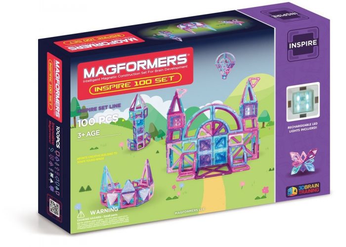  深度全脑开发，玩法千变万化！Magformers Inspire 益智磁力积木套装 154.62加元（100 片），原价 289.99加元，包邮