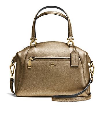  COACH Prairie 金色饺子包 157.5加元，原价 315加元，包邮