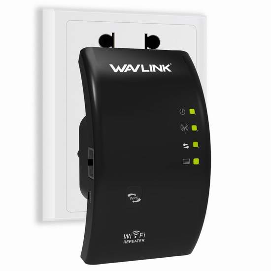  Wavlink N300 Wifi 信号中继器/放大器 17.99加元限量特卖！