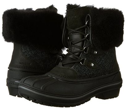 Crocs AllCast II 女式豪华羊毛真皮冬靴（4码）2.4折 39.12加元包邮！