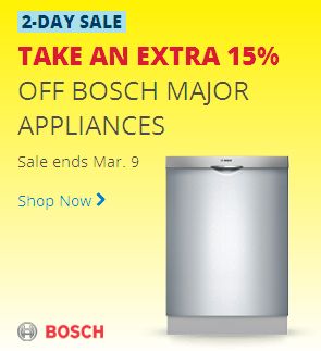  精选303款 Bosch 博世 大家电特价销售，额外再打8.5折！