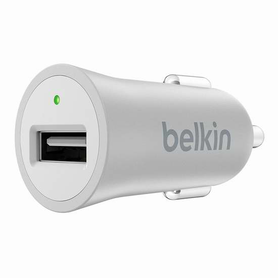  Belkin F8M730btSLV MIXIT 车载USB充电器2.3折 8.99加元限时清仓！