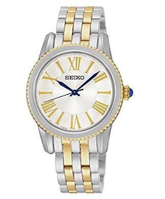  历史新低！Seiko 日本精工 SRZ438 女式时尚双色不锈钢腕表3.4折 101.89加元限时清仓并包邮！