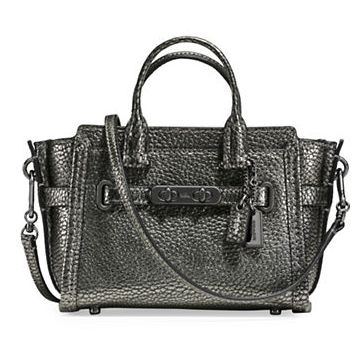  COACH Swagger 15 灰色手提包 210加元，原价 300加元，包邮