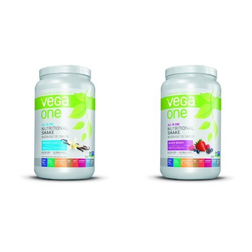  金盒头条：精选2款 Vega All-In-One Nutritional Shake 全天然营养蛋白粉两瓶超值装 79.55加元限时特卖并包邮！