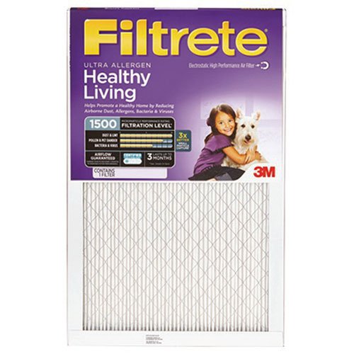  3M旗下品牌！Filtrete 2022DC-6 Ultra Allergen 1500 防过敏家庭空调暖气炉过滤网（6个装 20x30x1英寸）2.5折 43.03加元限时清仓并包邮！